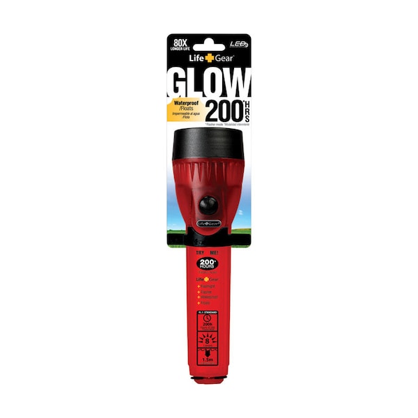 Life+Gear Life+Gear Glow 8 lm Red LED Flashlight LR44 Battery LG124 - main